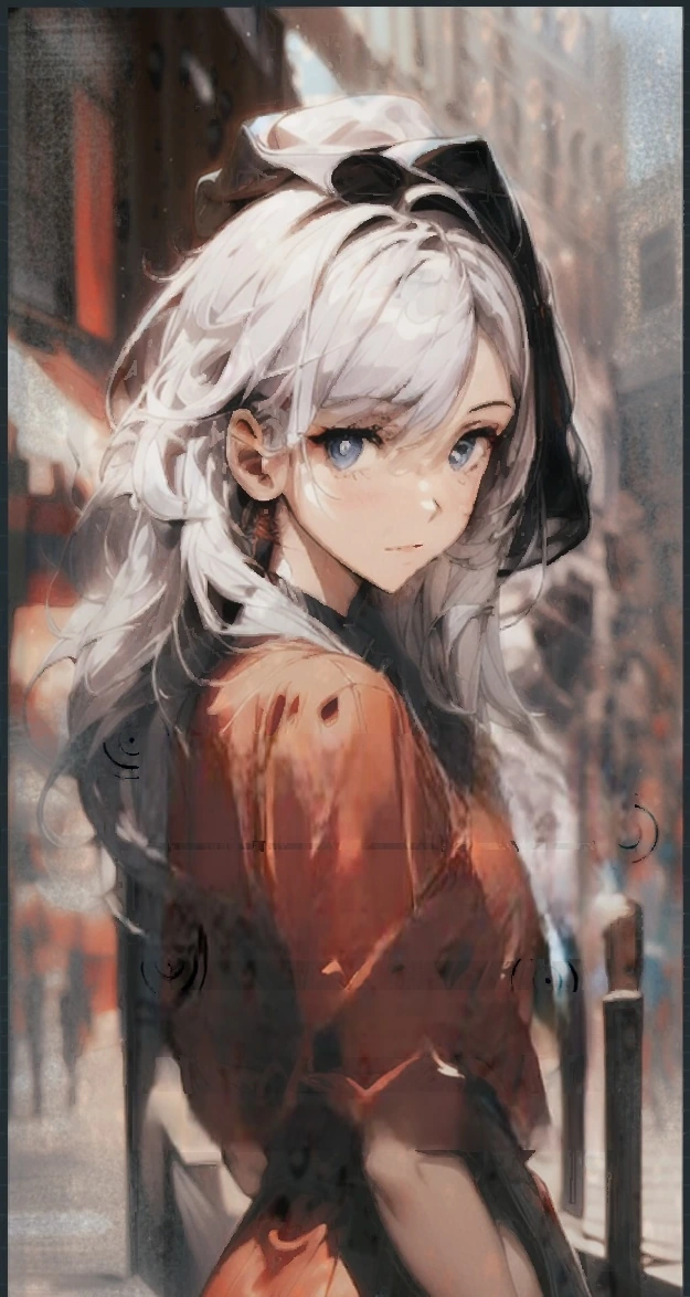 白发二次元少女